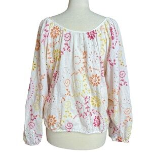 ANTHROPOLOGIE Maeve Addison Eyelet Blouse Sz XL